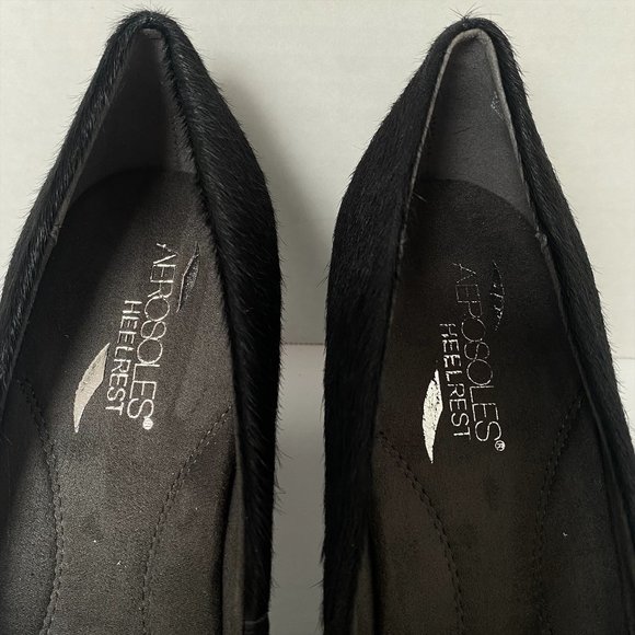 COPY - AEROSOLES DOLLE UP PUMP BLACK COWHAIR IN SIZE 9.5W - Picture 4 of 8